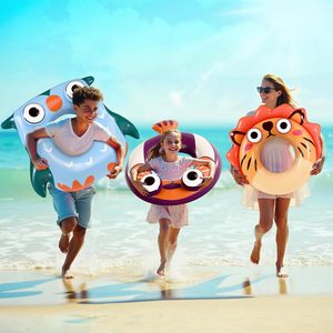 Hot Sale Kids Swim Rings Pool Floats Inflatable Animal Swim Rings Floats Toddler Pool Toys Summer Outdoor - Product Image 1