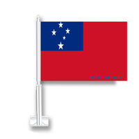 Drapeau de Sainte-Kitts-et-Névis pour voiture, drapeau pour fenêtre de voiture en polyester avec mât inclus, décorations patriotiques pour les célébrations festives