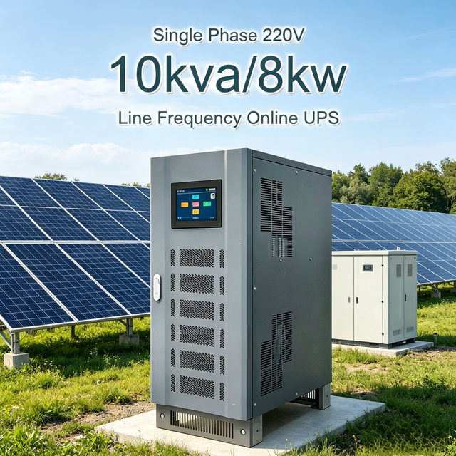 10kVA/8kW Single Phase Line Interactive UPS Backup Power for Commercial & Industrial Photovoltaic Energy Storage Systems