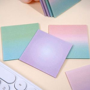 ชุดกระดาษโน้ตแบบมีกาวในตัว สีไล่ระดับมุกใส แห้งเร็ว ใช้ได้กับปากกาทุกชนิด สำหรับสำนักงานและโรงเรียน - Product Image 4