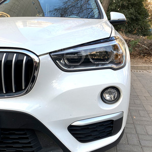 Bmw X1 F48 Headlight Eyebrow Decal Piano Black Carbon Fiber Texture Abs Body Sticker For 2015+ Car Modification - Product Image 3