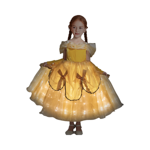 Disfraz de Princesa para Niñas con Luces LED Amarillas para Halloween, Cosplay, GPHC-010, Inspirado en Películas y Televisión - Product Image 4