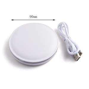 Espejo Cosmético de Escritorio, Espejo de Maquillaje Compacto de Bolsillo con Luz LED Recargable para Viaje - Product Image 6