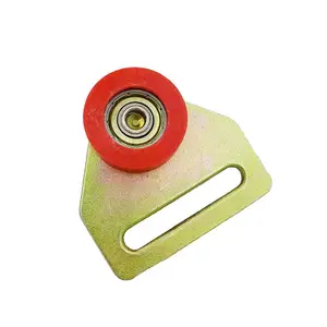 Pulley Roller Red rubber Pulley plastic wheel for truck curtain