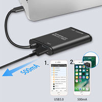 Adaptador Externo de Aleación de Aluminio 3 en 1 con USB Tipo-C de Alta Velocidad para Transferencia de Datos, Lector de Tarjetas USB OTG TF/CF/SD/Memory