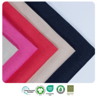 Tissu en lin 100% biologique 138cm 160gsm OEKO-TEX respirant, lavé à la pierre, lin naturel pour vêtements, ameublement, pantalons, jupes