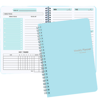 Carnet A5 personnalisé BOYI 2025 en gros, agenda quotidien, hebdomadaire, mensuel, planificateur budgétaire, couverture en papier, cadeau