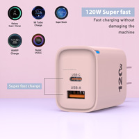 PD 120W Chargeur Charge Rapide QC 3.0 USB Type C Chargeur Rapide Charge Rapide US Plug 120W USB-C Adaptateur Secteur
