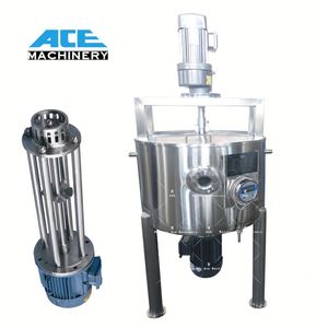 Mélangeur homogénéisateur sous vide en acier inoxydable haute vitesse 200L avec broyeur pour crème cosmétique et crème BB - Product Image 1