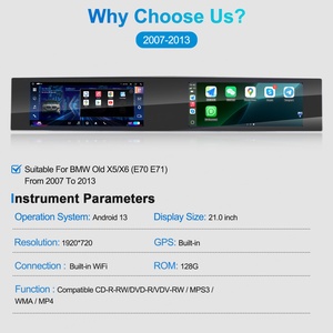 New 21 Inch Qualcomm Touch Screen for BMW X5 X6 E70 E71 2007 2013 Multimedia Car DVD Player <b>Auto</b> Radio Stereo - Product Image 5