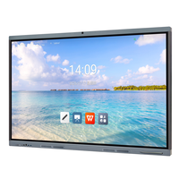 Papan tulis interaktif OEM, papan pendidikan Cerdas LCD sentuh 4K, papan TV kantor/sekolah/kelas Digital interaktif