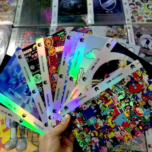 Factory Direct 3D Colorful Flashy Phone Back Stickers, Customizable Premium Skins for All Mobile Models