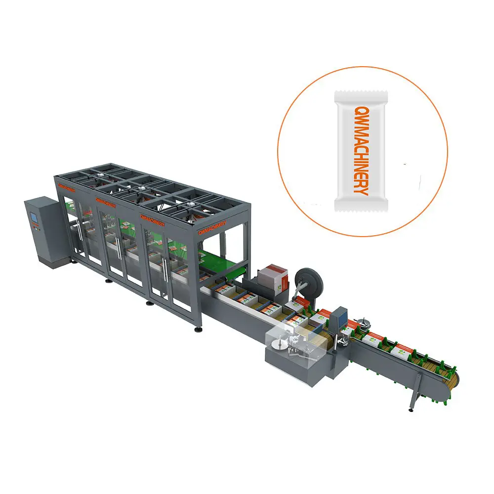 Linha de produção automática completa da máquina de embalagem da caixa do saquinho do saquinho de chá multi preto