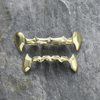 Accessoires dentaires Hip-Hop Cool : Dents de loup brillantes, crochets dentaires personnalisés, fausses dents brillantes, Bijoux de corps Hip-hop tendance