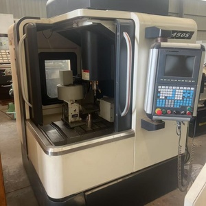 Torno CNC de Cama Plana de Alta Precisión Usado, Torno CNC de 2 Ejes para Torneado de Metal H-450S en Venta - Product Image 1
