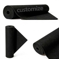 Rouleau de tissu feutré écologique non tissé imperméable pour usage artisanal et industriel, poids moyen, 100% polyester