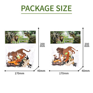 Jouets de modèles d'<span class=keywords><strong>animaux</strong></span> sauvages, figurines d'<span class=keywords><strong>animaux</strong></span> de la forêt en plastique souple, ensemble de jouets d'<span class=keywords><strong>animaux</strong></span> en PVC en vrac pour collection de zoo, jeu - Product Image 6