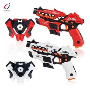 Gioco di Combattimento con Giubbotto Bersaglio Indossabile, Modello di Pistola in Plastica, Pistola Elettrica a Batteria, Giocattolo da Battaglia, Pistola Laser Tag - Product Image 1