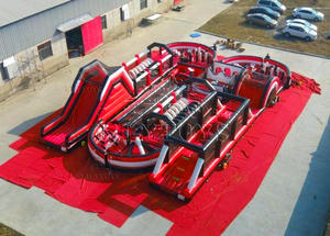 Circuito <span class=keywords><strong>de</strong></span> Obstáculos Inflable Comercial <span class=keywords><strong>para</strong></span> Adultos |   Juego Inflable Gigante con Temática <span class=keywords><strong>de</strong></span> Autos - Product Image 4