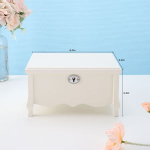Caja de Música de Lujo con Diseño de Princesa Blanca con Cerradura y Llave, Regalo para Niñas, Bailarina, Joyero Personalizado, Caja Musical para Guardar Objetos - Product Image 3