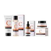 Tonique nettoyant, vitamine C, éclat, anti-âge, crème hydratante pour le visage, sérum de soin de la peau