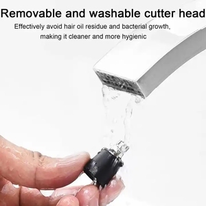 Tondeuse électrique métallique étanche rechargeable à batterie lithium Skinsafe pour l'épilation des oreilles, du visage, des sourcils et du nez - Sans douleur et sûre - Product Image 3