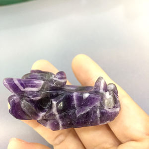 Groothandel Natuurlijke Kristal Steen Hand Gesneden <span class=keywords><strong>Dragon</strong></span> Schedels - Product Image 6