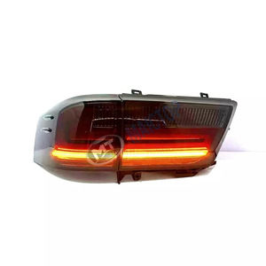 Modified taillights for 2022 LC300 Land Cruiser: Smoked LED sequential <b>rear</b> brake <b>lights</b> and parking <b>lights</b>. - Product Image 3