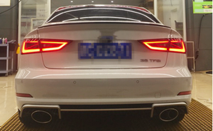 Diffusore Posteriore RS3 per Audi <span class=keywords><strong>A3</strong></span> 8V Non S-Line 2014-2016 Upgrade a Diffusore RS3 Nero Lucido per Audi <span class=keywords><strong>A3</strong></span> 8V <span class=keywords><strong>2015</strong></span> - Product Image 5