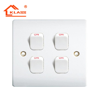 KLASS-Interruptores de pared de baquelita estándar del Reino Unido, interruptores de luz y enchufe