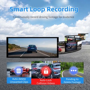 12.3'' Portable Smart Car Navigation Wireless CarPlay Android Auto CarLife 4K Front Rear Dual Dash Cam Phone Cast FM <b>AUX</b> Audio - Product Image 5