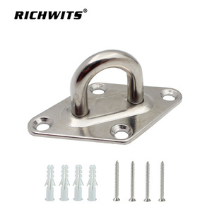 ตะขอแขวนประตูสแตนเลส RICHWITS รูปทรงเพชร 304 316 แผ่นตาไก่สำหรับงานทางทะเล ผิวขัดเงา - Product Image 3
