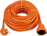 Goma de PVC de alta calidad, 3 núcleos, 2 pines, enchufe IP44, Cable de extensión, cubierta de seguridad, Cable de extensión europeo