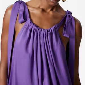Vestido Casual de Verano para Mujer, Estilo Bohemio, Holgado, con Mangas con Volantes, Vestido Midi, Venta al Por Mayor OEM - Product Image 2