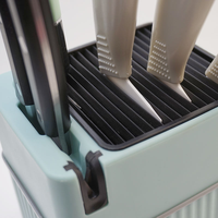 Vente chaude polyvalent Style moderne en plastique porte-couteau de cuisine couteau de cuisine bloc couteaux organisateur pour la cuisine à domicile