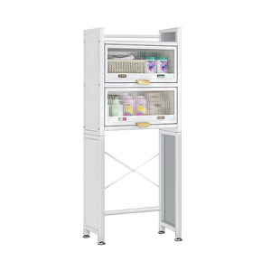 Étagère de rangement spéciale pour machine à laver à petit prix, idéale pour petite salle de bain, avec porte anti-poussière - Product Image 6