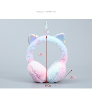 <span class=keywords><strong>Cache</strong></span>-oreilles <span class=keywords><strong>licorne</strong></span> d'hiver en peluche à sequins, mignons <span class=keywords><strong>cache</strong></span>-oreilles pliables en polaire pour le froid, pour femmes et filles - Product Image 6