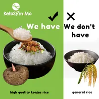 ألياف غذائية عالية بالجملة أرز نحيف نقي صيني عضوي شيراتاكي أرز كونياك مجفف