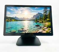 Monitor POS Layar Sentuh Kapasitif HD 15,6 inci dengan Port VGA USB dan Layar LCD untuk Sistem Pembayaran