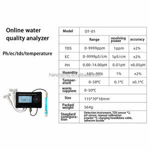 Thông minh Ph/Tds/Ec/nhiệt độ/độ ẩm thiết bị giám sát nước trực tuyến chất lượng nước trực tuyến hệ thống giám sát - Product Image 3