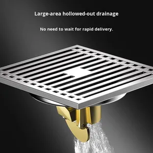 OEM Thickened Stainless Steel Floor <b>Drain</b> With Odor Stopper Large Flow Copper Filter - Product Image 2