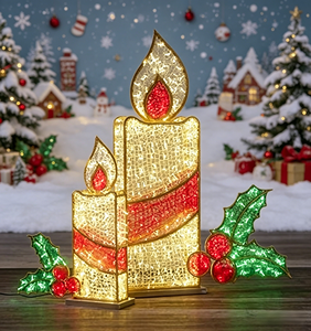 Sculpture <span class=keywords><strong>lumineuse</strong></span> LED 3D en forme de baies pour extérieur, avec structure en fer, pour projets commerciaux, décoration d'espaces publics et vitrines de fêtes - Product Image 3