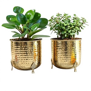 Minimalist Design Aluminium embossed Design Gold Flower <b>Vase</b> For Home Decor Living Decor Wedding Decor - Product Image 2