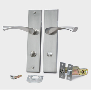 Ensemble de poignées de <span class=keywords><strong>porte</strong></span> en alliage de zinc à design moderne, poignée de passage intérieure pour <span class=keywords><strong>porte</strong></span> en bois, quincaillerie pour la maison et les projets - Product Image 5