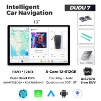 MEKEDE DUDU7 Autoradio 2K Écran Lecteur Android avec Ventilateur de Refroidissement BT GPS DSP Wifi FM pour Véhicules Universels BENZ BMW Ford Toyota