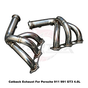 Sistema de escape completo Vortex Lightweight Burnt Titanium con válvula de vacío para Porsche 911 991 GT3 4.0L - Product Image 4