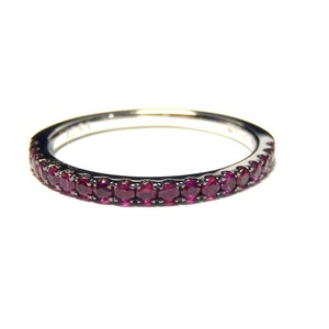 Bagues de fiançailles empilables modernes et décoratives en rhodium blanc 18 carats avec pierre précieuse noire saphir bleu pour cadeau de petite amie - Product Image 3