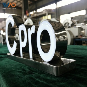 Letrero LED Personalizado para Tienda, Letrero 3D Iluminado <span class=keywords><strong>con</strong></span> Letras de Canal Estándar, Letrero Comercial para Tienda o Negocio - Product Image 5