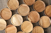 Pot en verre avec couvercle en bois d'acacia à visser, minimaliste, pour le rangement des épices/aliments/fleurs dans la cuisine