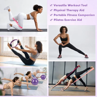 Kit de Pilates 2026 con Logotipo Personalizado, Pelotas de Yoga para Entrenamiento de Fuerza, Anillos Circulares de Pilates, Pesas de Silicona para Tobillos y Resistencia